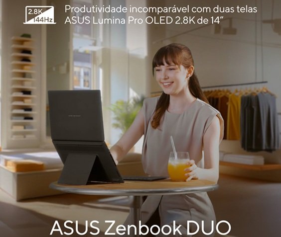 ASUS lança no Brasil o ASUS Zenbook DUO com duas telas e novo chip Intel
